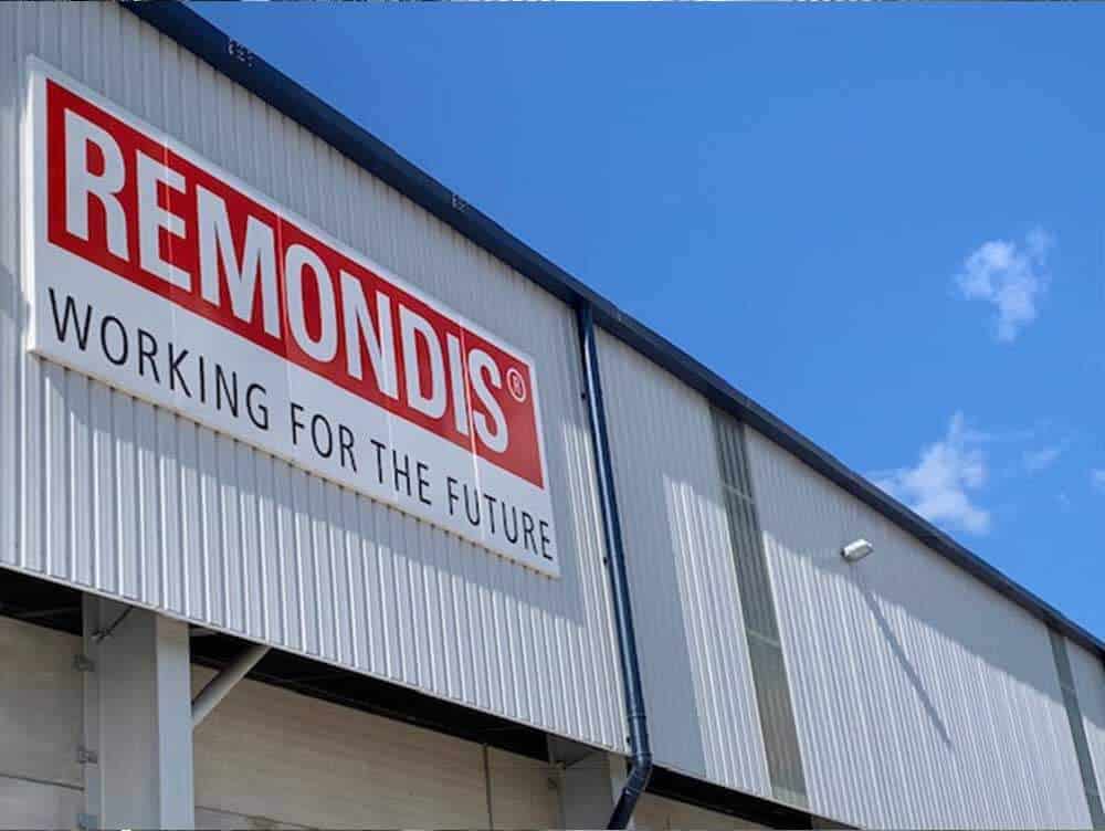 REMONDIS Facility Logo On Building